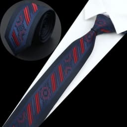 New Mens Luxury Neck Tie Fashion Jacquard Woven Skinny Slim 6cm Black Blue Floral Paisley Necktie Banquet Party Shirt Gift