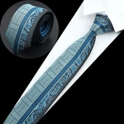New Mens Luxury Neck Tie Fashion Jacquard Woven Skinny Slim 6cm Black Blue Floral Paisley Necktie Banquet Party Shirt Gift