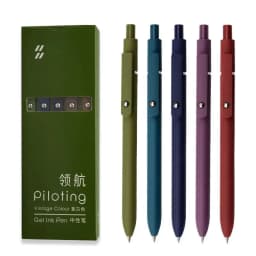 Kaco Morandi Retractable Gel Pen Set 0.5mm Writing Gel Ink Pens Black Anti-fatigue Kawaii School Stationery Kakao Office Penna