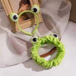 Funny Frog Makeup Headband Wide-brimmed Elastic Hairbands Cute Girls Hair Bands Women Hair Accessories Girls Hairband