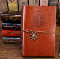 Retro Notebook Diary Notepad Literature PU Leather Note Book Stationery Gifts Traveler Journal Planners Office School Supplies