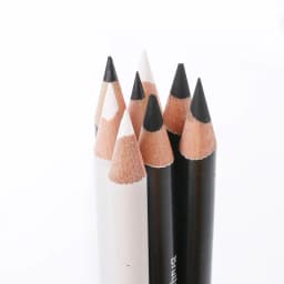 Brutfuner 12Pc White & Black Colored Pencils Professional Oil Color Pencil Drawing Pencil Set Sketch School Student Art Supplies