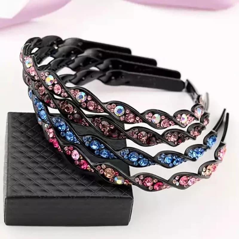 New Fashion Non-slip Simplicity luxurious Rhinestone Crystal Headband Hair Band for Women Girl Hair Accessories Headwear