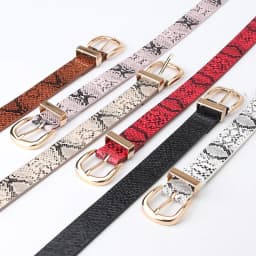 Trend new Ladies Belt snake pattern PU leather Pin buckel Belt Fashion simple jeans belt wind Women's Belt
