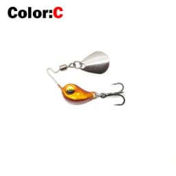 2022 New 4.5g/7.5g Metal VIB Micro Fishing Lure Spinner Sinking Rotating Spoon Pin Crankbait Sequins Baits Fishing Tackle
