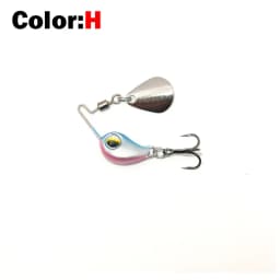 2022 New 4.5g/7.5g Metal VIB Micro Fishing Lure Spinner Sinking Rotating Spoon Pin Crankbait Sequins Baits Fishing Tackle