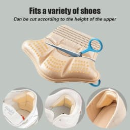 1Pair 5D Shoe Pad Foot Cushion Pads Sports Shoes Adjustable Antiwear Insoles Heel Protector Ankle Sticker Insole Brioche New