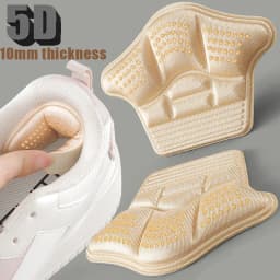 1Pair 5D Shoe Pad Foot Cushion Pads Sports Shoes Adjustable Antiwear Insoles Heel Protector Ankle Sticker Insole Brioche New