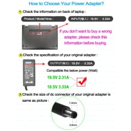 19.5V 3.33A 65W ac power adapter laptop charger for HP ProBook 650 G1 430 440 445 G2 450 455 G2 440 G0 450 G0