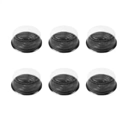 10pcs 8/6 Inch Transparent Cake Box Plastic Cake Boxes And Packaging Transparent Clear Cupcake Muffin Dome Holder Cases Wedding