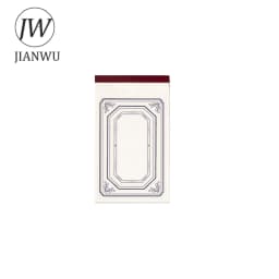 JIANWU 30 Pcs Creative Border Memo Pad Retro Tearable Message Note Paper DIY Scrapbooking Decoration Collage Material Stationery