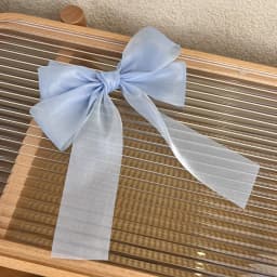 New Women Girls Sweet Blue Shining Satin Bowknot Hair Clip Big Ribbon Bow Barrette Solid Color Scarf Hairpin Grip Ponytail Clip