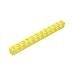 Gobricks GDS-582 Technical, Brick 1 x 12 with Holes compatible with lego 3895 pieces of children's DIY Educational