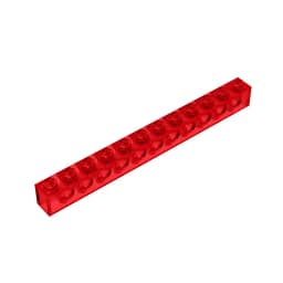 Gobricks GDS-582 Technical, Brick 1 x 12 with Holes compatible with lego 3895 pieces of children's DIY Educational