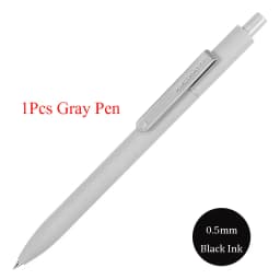 Kaco 6Colors Gel Pen Kawaii 0.5MM Black Ink Refill Ballpoint Stylo Press Rollerball ручка School Office Stationery Caneta