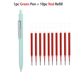 Kaco 6Colors Gel Pen Kawaii 0.5MM Black Ink Refill Ballpoint Stylo Press Rollerball ручка School Office Stationery Caneta