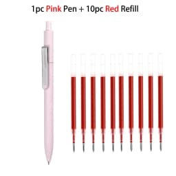 Kaco 6Colors Gel Pen Kawaii 0.5MM Black Ink Refill Ballpoint Stylo Press Rollerball ручка School Office Stationery Caneta