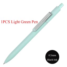 Kaco 6Colors Gel Pen Kawaii 0.5MM Black Ink Refill Ballpoint Stylo Press Rollerball ручка School Office Stationery Caneta