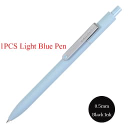 Kaco 6Colors Gel Pen Kawaii 0.5MM Black Ink Refill Ballpoint Stylo Press Rollerball ручка School Office Stationery Caneta