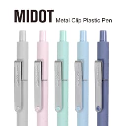 Kaco 6Colors Gel Pen Kawaii 0.5MM Black Ink Refill Ballpoint Stylo Press Rollerball ручка School Office Stationery Caneta