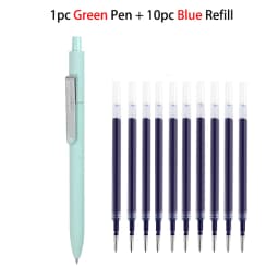 Kaco 6Colors Gel Pen Kawaii 0.5MM Black Ink Refill Ballpoint Stylo Press Rollerball ручка School Office Stationery Caneta