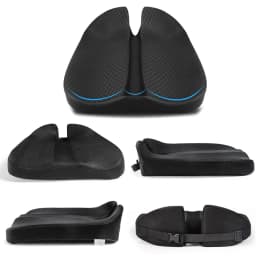 Memory Foam Car Cushion Driver's Heightened And Thickened Anti-skid Pad Breathable Office Chair Wheelchair Sofa Protection Mat