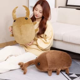 50/60CM Creative Simulation Insect Plush Toys Stuffed Cartoon Dolls Kawaii Beetle Pillow Boys Birthday Gifts