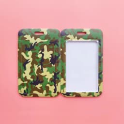 Fashion Men's Camouflage Card Case Lanyard ID Badge Holder Bus Card Cover Door Card Credit Card Holders Neck Strap