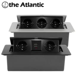 Countertop Socket Aluminum EU Standard With USB Hidden Type Table Socket Popsocket Office Kitchen Cabinet Desktop Outlet