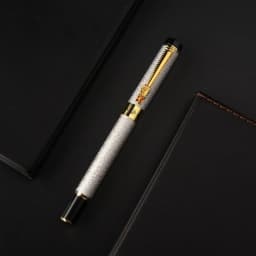 New Luxury Pen High Quality Frosted Golden Dragon Business Office Fountain Pen Student School Stationery Supplies Ink Pens