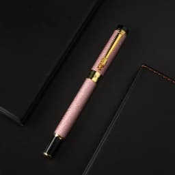 New Luxury Pen High Quality Frosted Golden Dragon Business Office Fountain Pen Student School Stationery Supplies Ink Pens