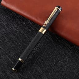 New Luxury Pen High Quality Frosted Golden Dragon Business Office Fountain Pen Student School Stationery Supplies Ink Pens