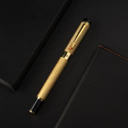 New Luxury Pen High Quality Frosted Golden Dragon Business Office Fountain Pen Student School Stationery Supplies Ink Pens