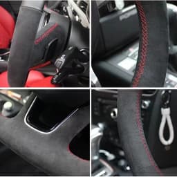 Non-Slip Suede Leather Braid Car Steering Wheel Cover For Mercedes-Benz S-Class W222 GLC A-Class W177 C-Class W205 E-Class W213