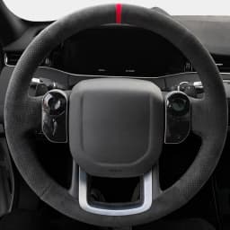 Customized Car Steering Wheel Cover Non-Slip Suede Original Steering Wheel Braid For Land Rover Range Rover Sport 2014-2017
