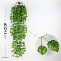 Home Wall Decoration Encryption Green Plant Simulation Willow Leaf Wisteria Strip Pendant Simulation Eucalyptus Pendant