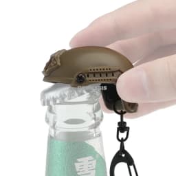Mini Fast Helmet Keychain Hiking Camping Bottle Cap Opener Decrowner Dummy Helmet Shaped Toy Decoration Gift Outdoor Tool