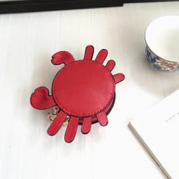 YoReAi New Fashion Woman Small Crab Coin Purse Girl Pendant Lipstick Bag Casual Student Clutch Card Holder Cute Trend Handbag
