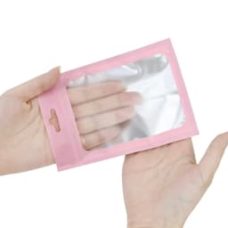 50Pcs Matte Zip lock Plastic Bag Aluminum Foil Hologram Food Pouch Small Water Proof Zipper Reclosable Pouches Gift Packaging