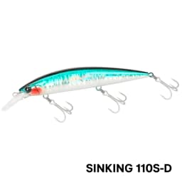 TSURINOYA 110S 110mm 37g Heavy Sinking Minnow Hard Artificial Plastic Sea Fishing Lure WIZARD Max 80m Ultra Long Casting Bait