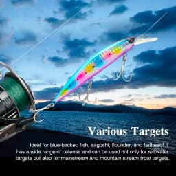 TSURINOYA 110S 110mm 37g Heavy Sinking Minnow Hard Artificial Plastic Sea Fishing Lure WIZARD Max 80m Ultra Long Casting Bait