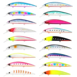 TSURINOYA 110S 110mm 37g Heavy Sinking Minnow Hard Artificial Plastic Sea Fishing Lure WIZARD Max 80m Ultra Long Casting Bait