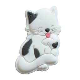 Sale 1Pcs Cute Cat Dog Shoe Charms for Crocs Accessories Charms Bracelet Wristband Decoration Adults Party Favor Gifts