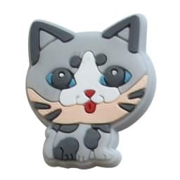 Sale 1Pcs Cute Cat Dog Shoe Charms for Crocs Accessories Charms Bracelet Wristband Decoration Adults Party Favor Gifts
