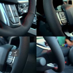 Customize DIY Microfiber Leather Car Steering Wheel Cover For Volkswagen VW Atlas Golf 8 Mk8 Polo Jetta Passat B9 Tiguan Sharan