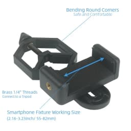 Universal Cell Phone Adapter Clip Mount Binocular Monocular Spotting Scope Telescope Phone Holder Support Eyepiece