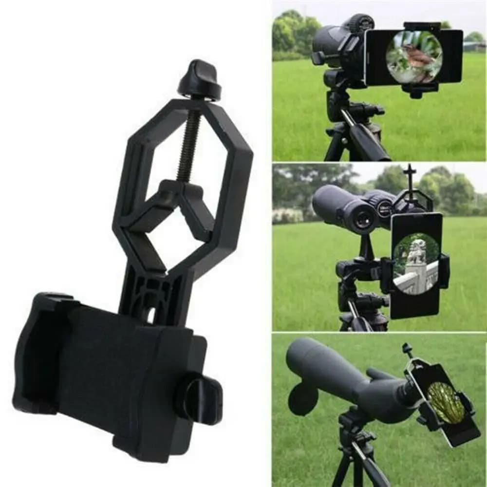 Universal Cell Phone Adapter Clip Mount Binocular Monocular Spotting Scope Telescope Phone Holder Support Eyepiece