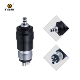 TOSI Dental Disposable High Speed Handpiece With Adpater Air Turbine Personal Use Blue Gray Quick Coupling 4holes