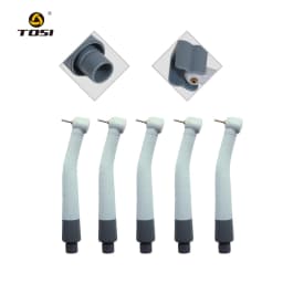 TOSI Dental Disposable High Speed Handpiece With Adpater Air Turbine Personal Use Blue Gray Quick Coupling 4holes