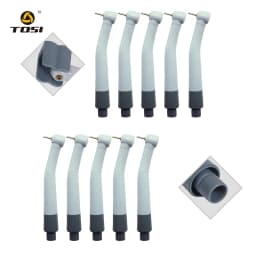 TOSI Dental Disposable High Speed Handpiece With Adpater Air Turbine Personal Use Blue Gray Quick Coupling 4holes